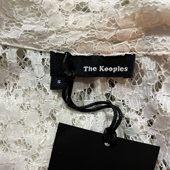 NWT The Kooples Flower Lace and Crepe Jacket - Picture 10 of 13